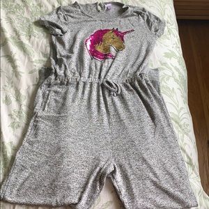Unicorn Romper ~girls~ flip sequin
